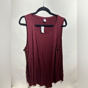 XL Old Navy Maroon Tank Top